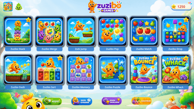 Zuzibo Games ana ekran
